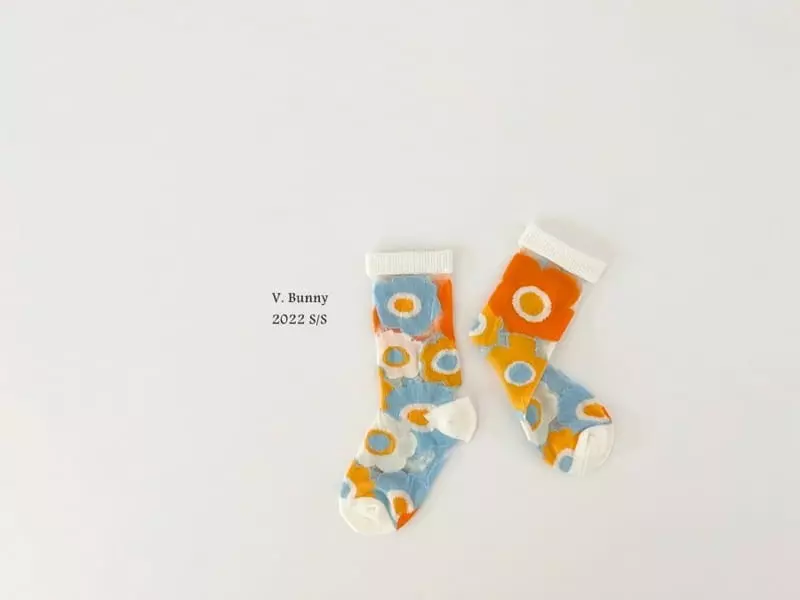 V Bunny - Korean Children Fashion - #magicofchildhood - Popo Socks Set - 3