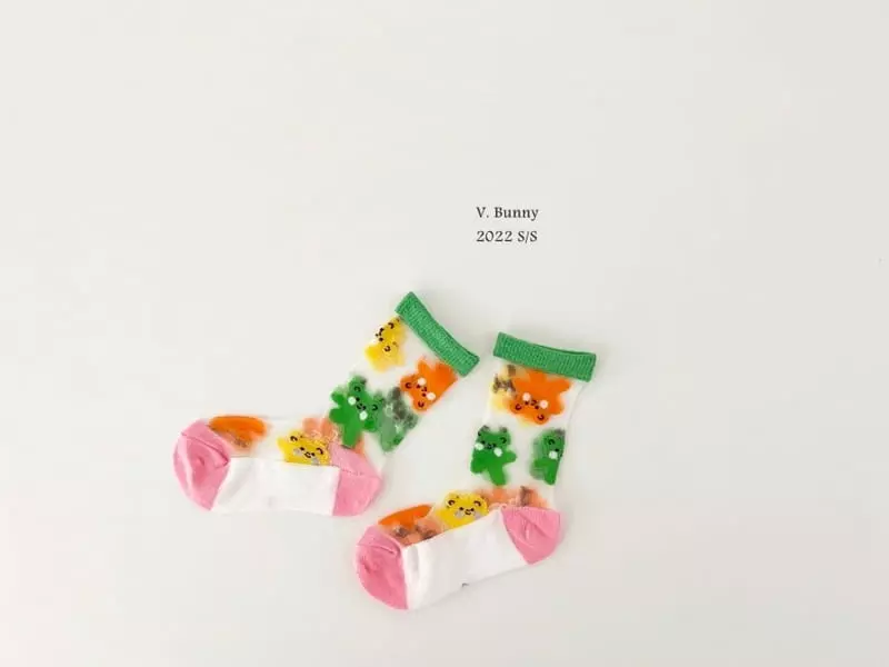 V Bunny - Korean Children Fashion - #magicofchildhood - Jelly Socks Set - 2