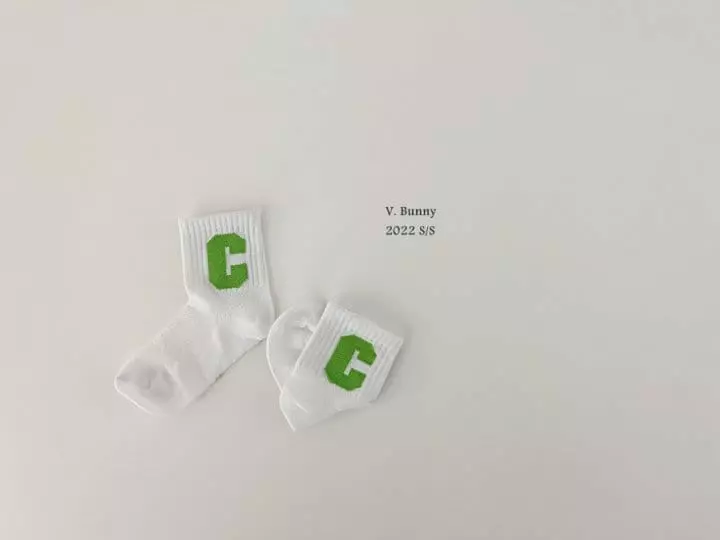 V Bunny - Korean Children Fashion - #magicofchildhood - CC Socks Set - 4