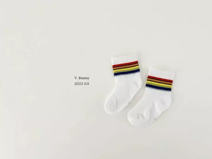V Bunny - Korean Children Fashion - #minifashionista - Smiley Socks Set - 3