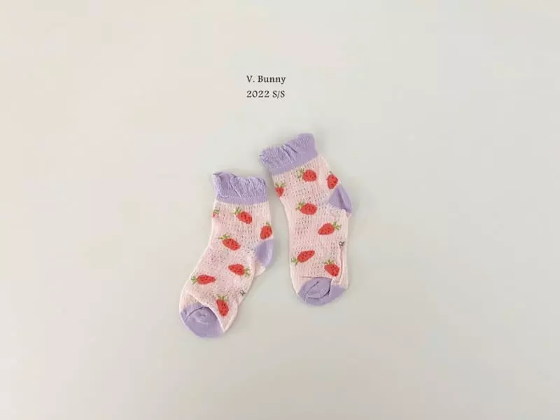 V Bunny - Korean Children Fashion - #minifashionista - Hare Socks Set - 5