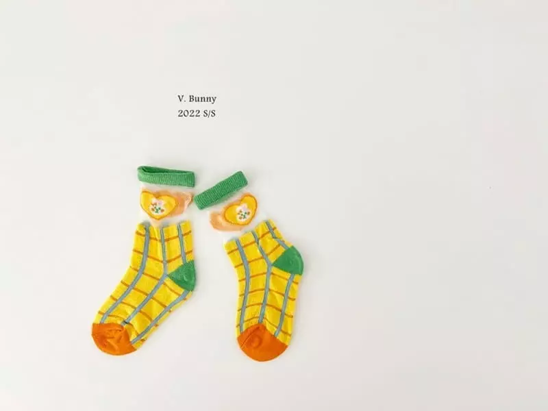 V Bunny - Korean Children Fashion - #minifashionista - Jelly Socks Set - 3