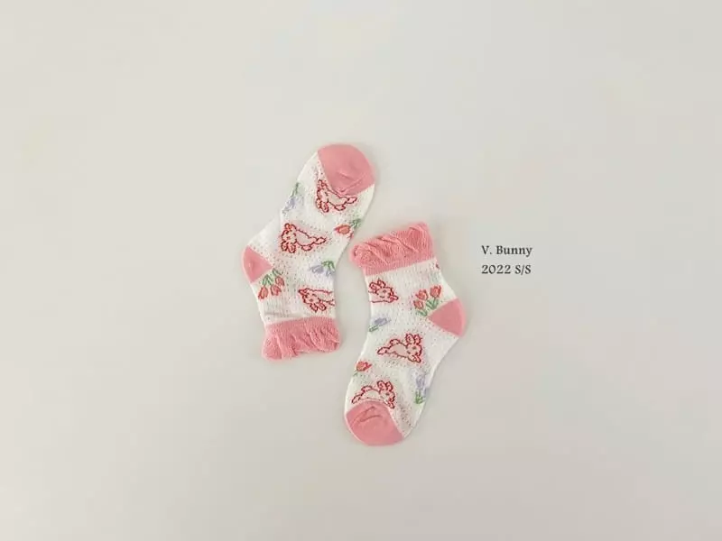 V Bunny - Korean Children Fashion - #prettylittlegirls - Hare Socks Set - 6