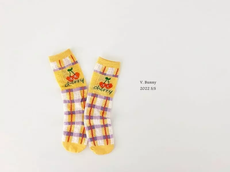 V Bunny - Korean Children Fashion - #stylishchildhood - Cheche Socks Set - 2