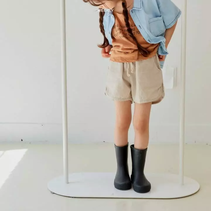 Weekly - Korean Children Fashion - #Kfashion4kids - Moi Linen Shorts - 9