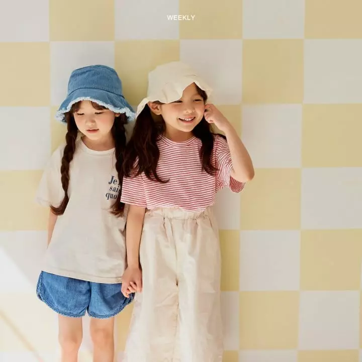 Weekly - Korean Children Fashion - #childofig - Vivid Stripes Tee - 12