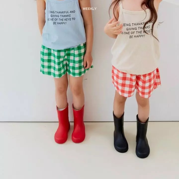 Weekly - Korean Children Fashion - #designkidswear - Check Check Pants - 9