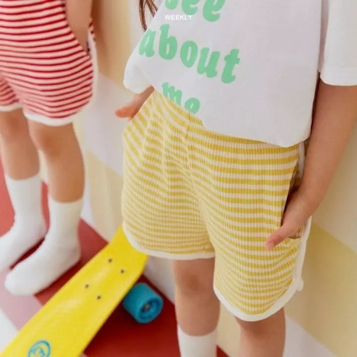 Weekly - Korean Children Fashion - #designkidswear - Candy Waffle Shorts - 7