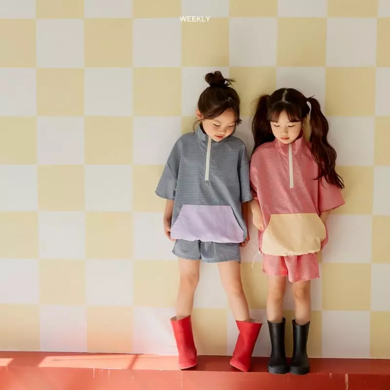 Weekly - Korean Children Fashion - #designkidswear - Well Chis Anorak Top Bottom Set - 2