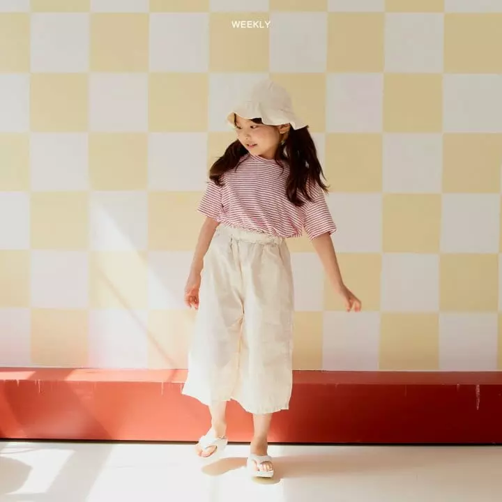 Weekly - Korean Children Fashion - #fashionkids - Vivid Stripes Tee - 2