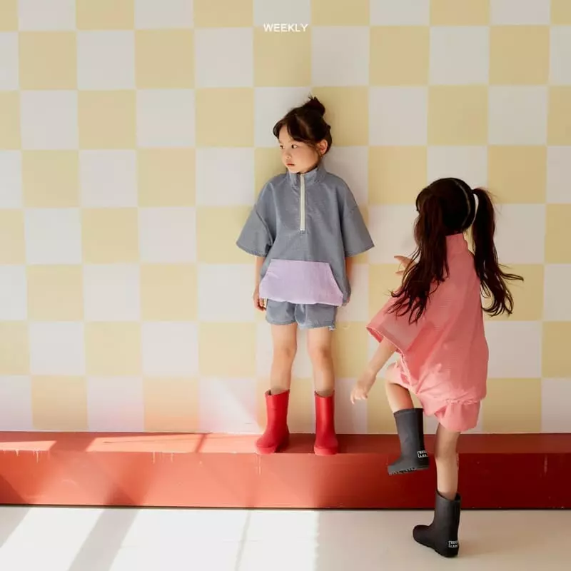 Weekly - Korean Children Fashion - #discoveringself - Well Chis Anorak Top Bottom Set - 4