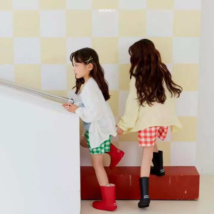 Weekly - Korean Children Fashion - #kidsshorts - Check Check Pants - 12