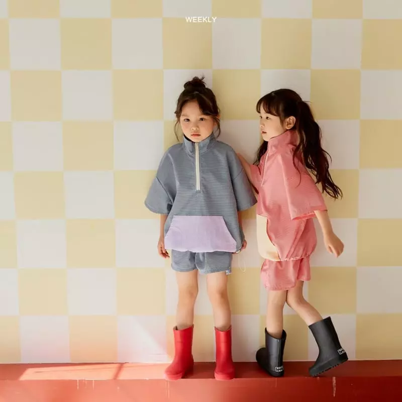 Weekly - Korean Children Fashion - #kidsshorts - Well Chis Anorak Top Bottom Set - 5