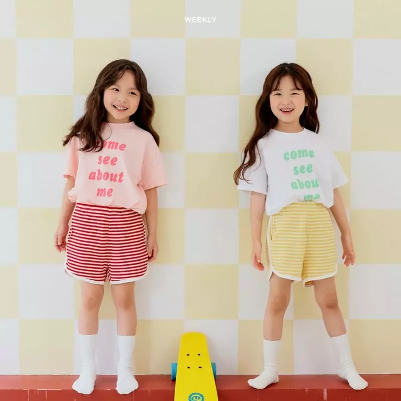Weekly - Korean Children Fashion - #kidsshorts - About Tee - 3