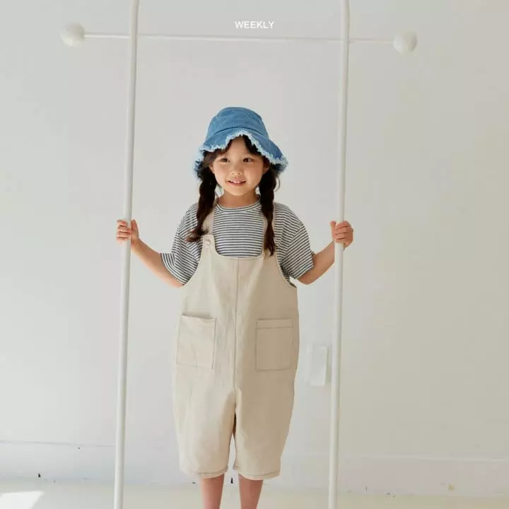 Weekly - Korean Children Fashion - #kidsstore - Ban Ban Linen Overalss - 2