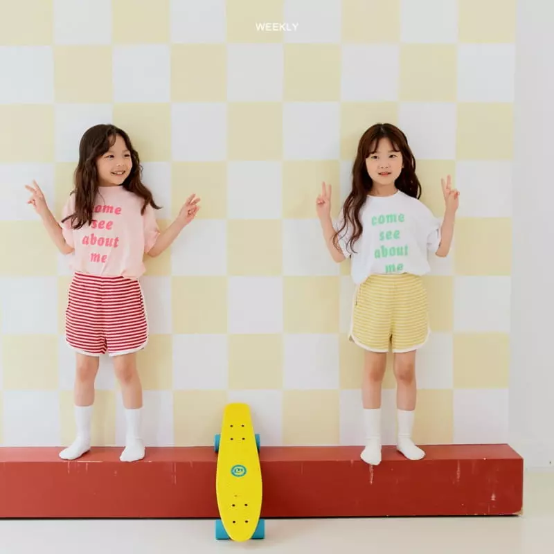 Weekly - Korean Children Fashion - #kidsshorts - About Tee - 4