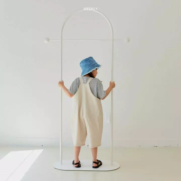 Weekly - Korean Children Fashion - #littlefashionista - Ban Ban Linen Overalss - 5