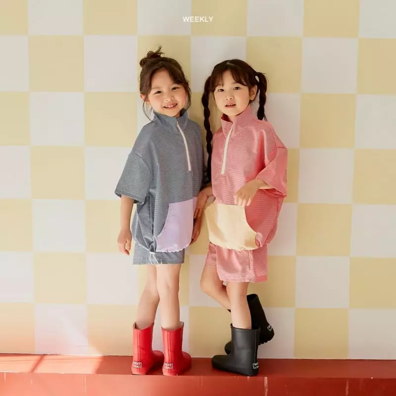 Weekly - Korean Children Fashion - #minifashionista - Well Chis Anorak Top Bottom Set - 11