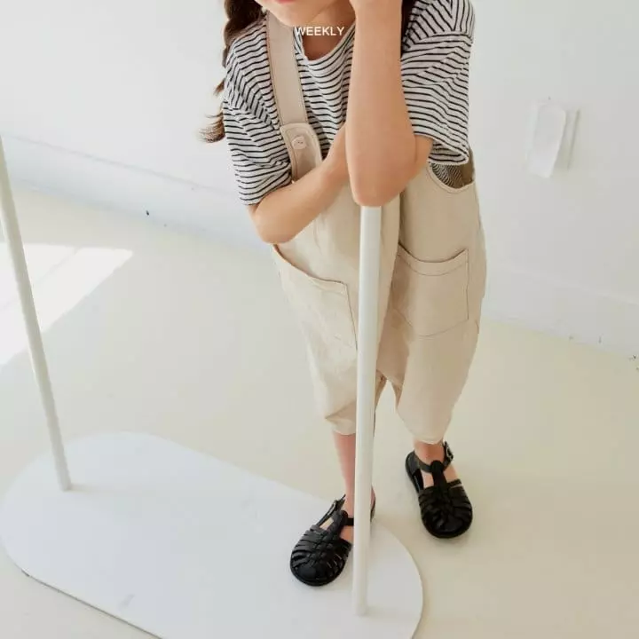 Weekly - Korean Children Fashion - #prettylittlegirls - Ban Ban Linen Overalss - 8