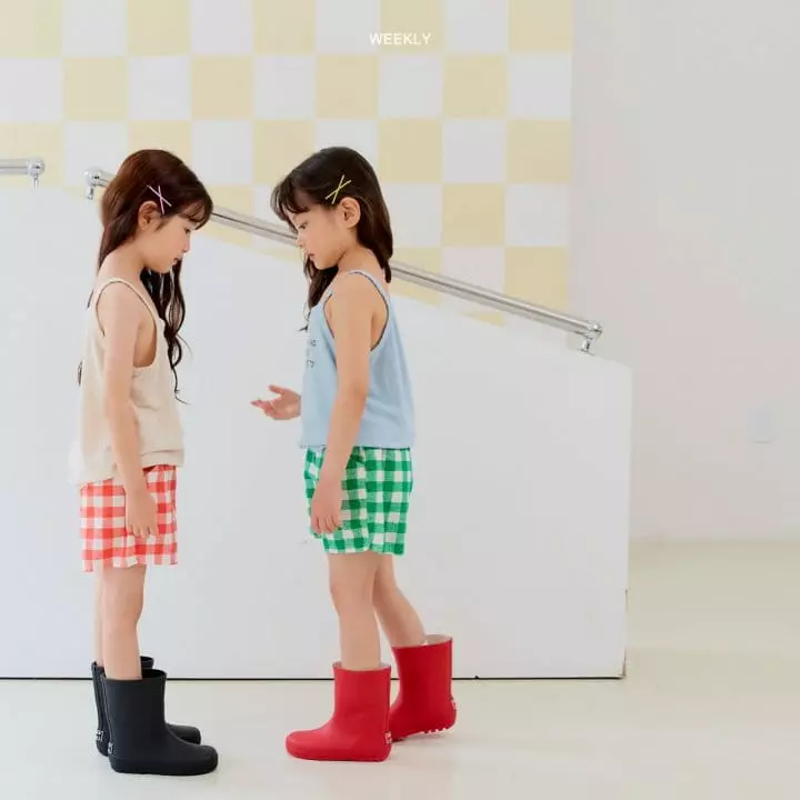 Weekly - Korean Children Fashion - #prettylittlegirls - Check Check Pants - 5