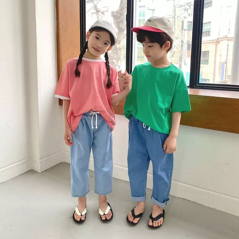 Witty Boy - Korean Children Fashion - #childofig - Denim Key Tee - 11