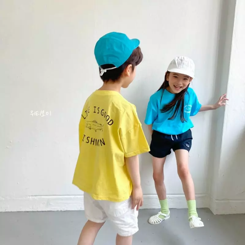 Witty Boy - Korean Children Fashion - #childofig - Fish Men Tee - 5