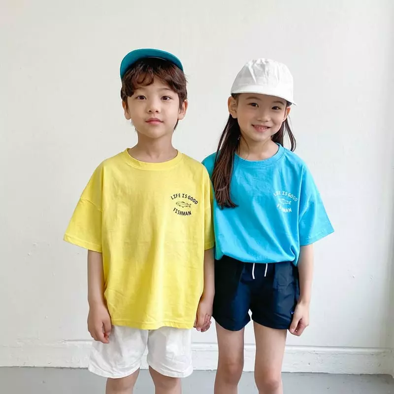 Witty Boy - Korean Children Fashion - #childofig - Fish Men Tee - 6