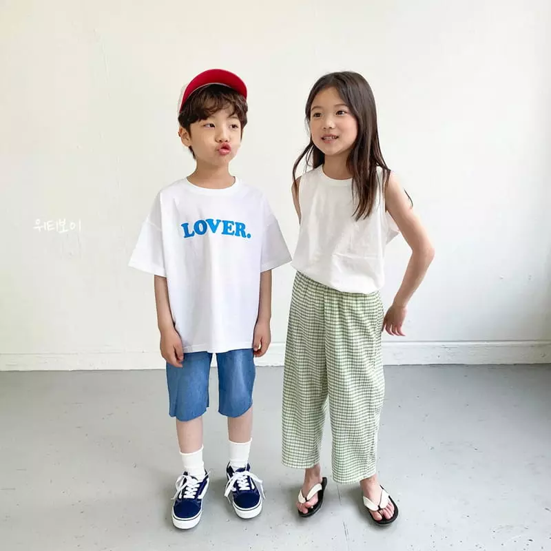 Witty Boy - Korean Children Fashion - #childrensboutique - Lover Tee