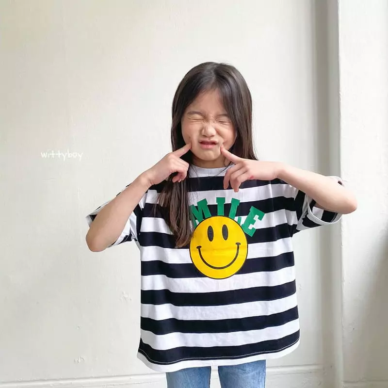Witty Boy - Korean Children Fashion - #childrensboutique - Smile Tee - 6