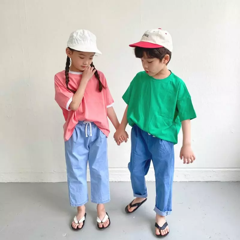 Witty Boy - Korean Children Fashion - #childrensboutique - Denim Key Tee - 12