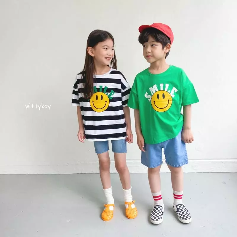 Witty Boy - Korean Children Fashion - #fashionkids - Smile Tee - 9