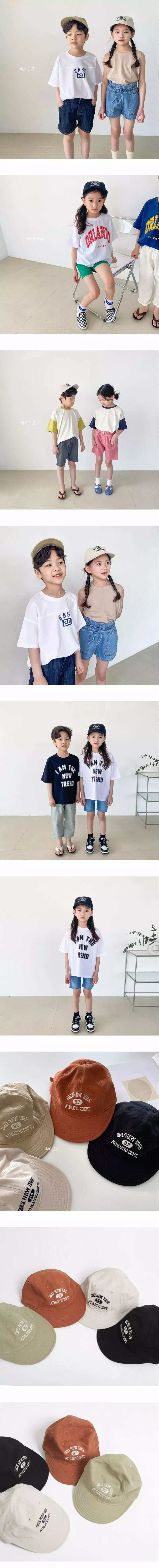 Witty Boy - Korean Children Fashion - #kidsshorts - Lettering Cap - 2