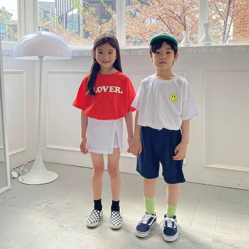 Witty Boy - Korean Children Fashion - #kidsshorts - Lover Tee - 5