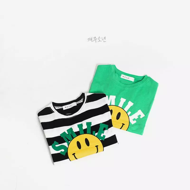 Witty Boy - Korean Children Fashion - #kidsshorts - Smile Tee - 10