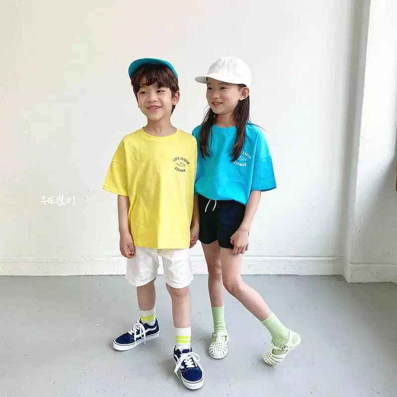 Witty Boy - Korean Children Fashion - #kidsshorts - Fish Men Tee - 11