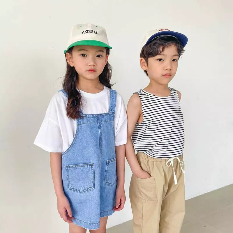 Witty Boy - Korean Children Fashion - #kidsstore - Denim Key Tee - 3
