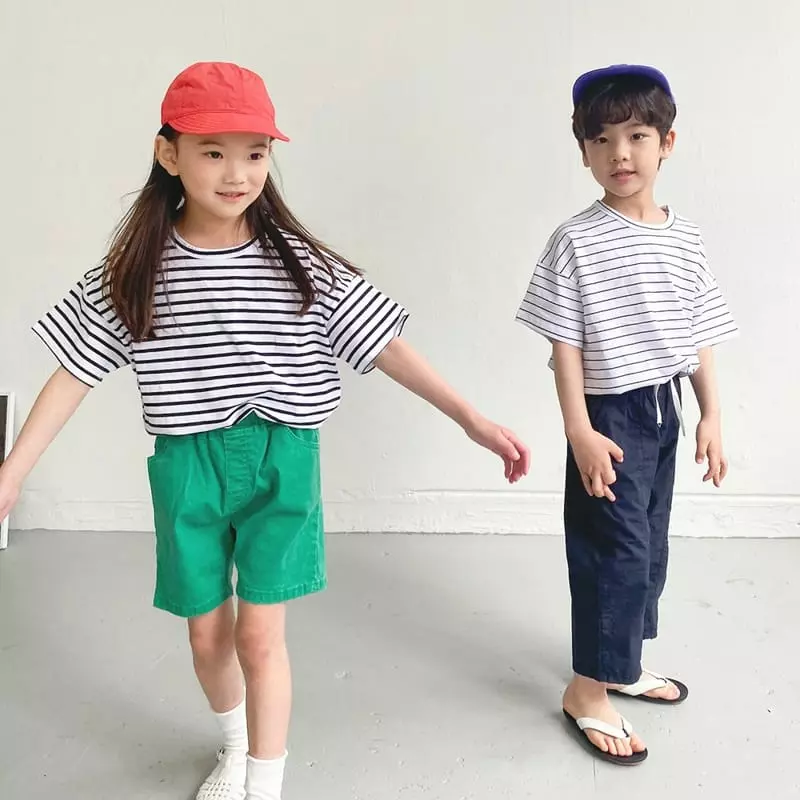 Witty Boy - Korean Children Fashion - #kidzfashiontrend - Multi Stripes Tee