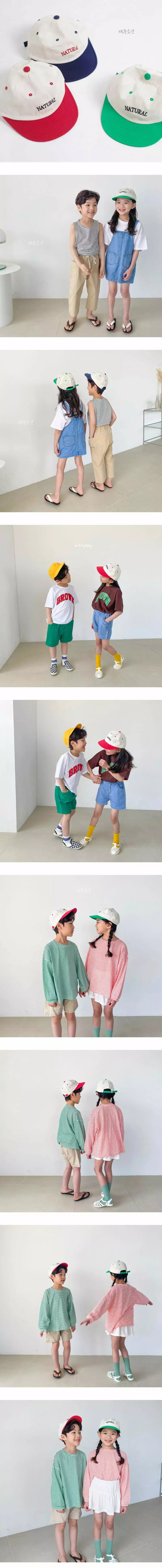 Witty Boy - Korean Children Fashion - #littlefashionista - Natural Cap - 2