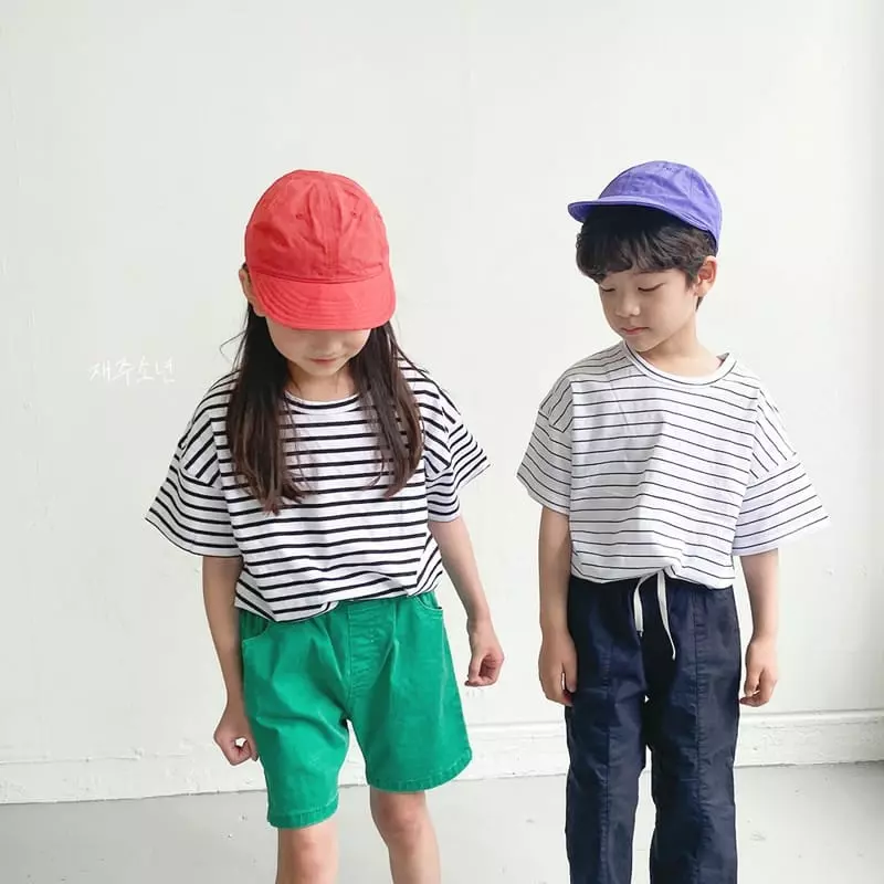 Witty Boy - Korean Children Fashion - #littlefashionista - Multi Stripes Tee - 3