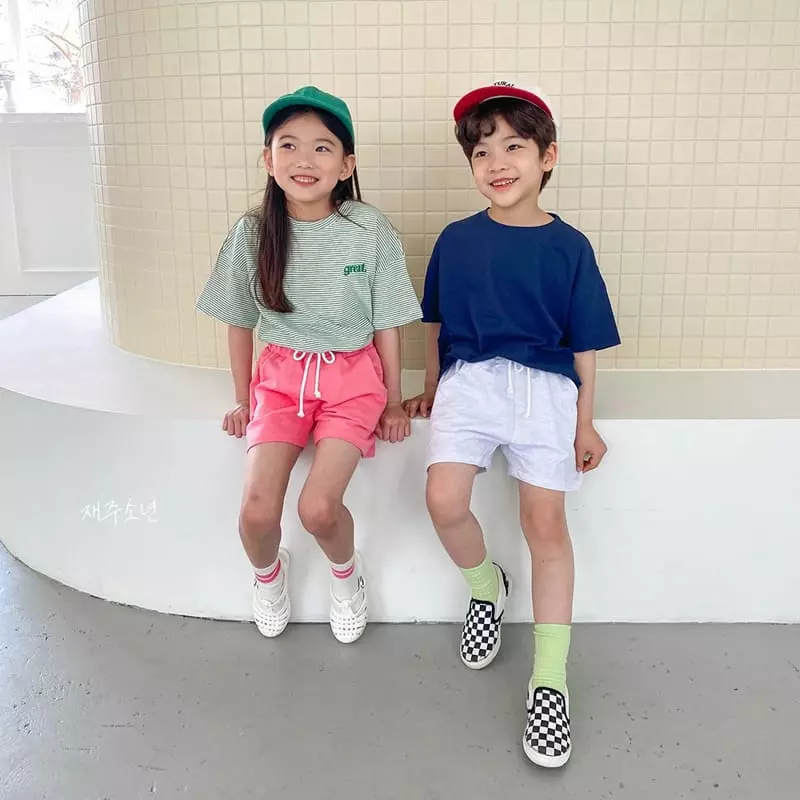 Witty Boy - Korean Children Fashion - #littlefashionista - Denim Key Tee - 6