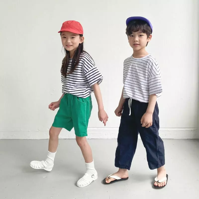 Witty Boy - Korean Children Fashion - #littlefashionista - Multi Stripes Tee - 4