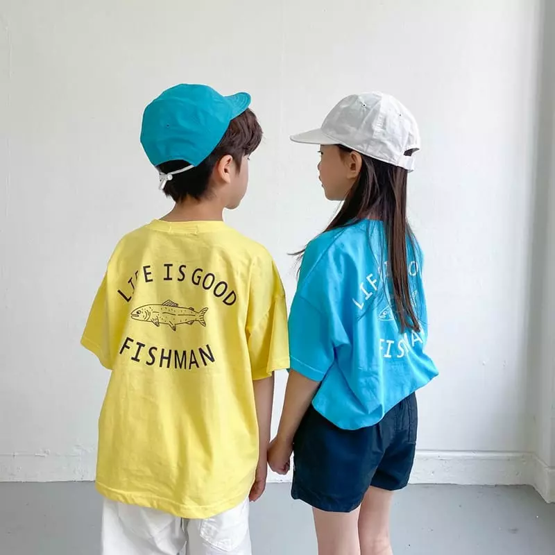 Witty Boy - Korean Children Fashion - #magicofchildhood - Fish Men Tee - 2