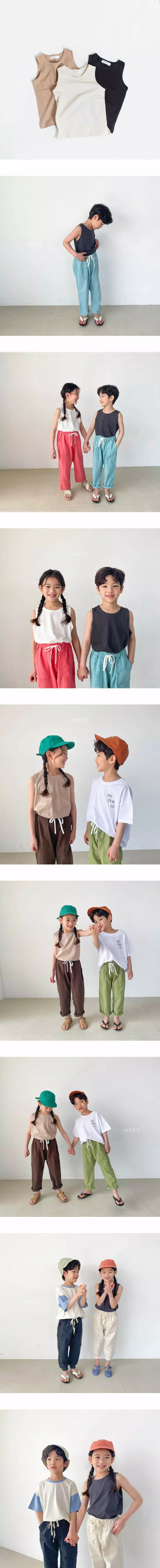 Witty Boy - Korean Children Fashion - #stylishchildhood - Vove Sleeveless - 2