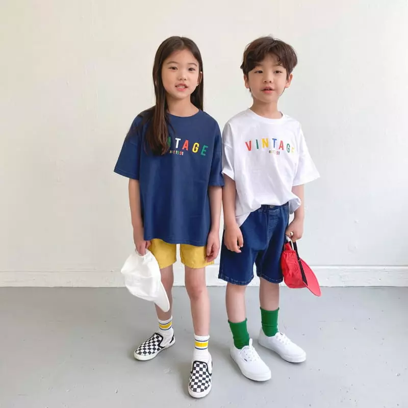 Witty Boy - Korean Children Fashion - #prettylittlegirls - Vintage Tee - 4