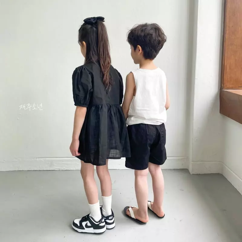 Witty Boy - Korean Children Fashion - #toddlerclothing - Rookie Blang One-piece - 12