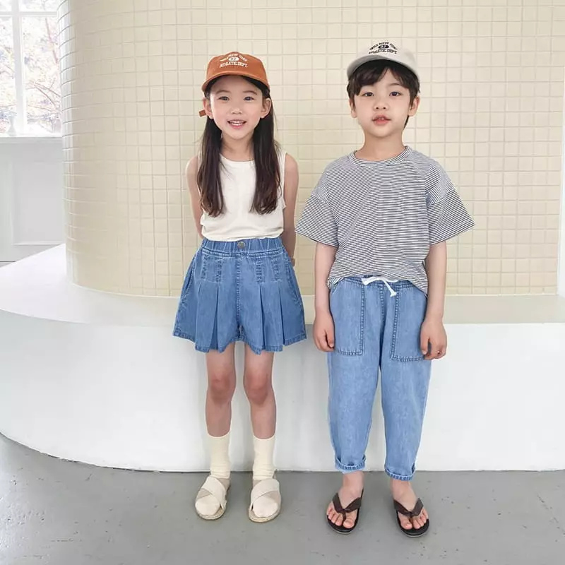Witty Boy - Korean Children Fashion - #toddlerclothing - Multi Stripes Tee - 8
