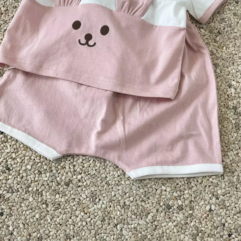 Woodie - Korean Baby Fashion - #babyfever - Beba Animal Top Bottom Set - 3