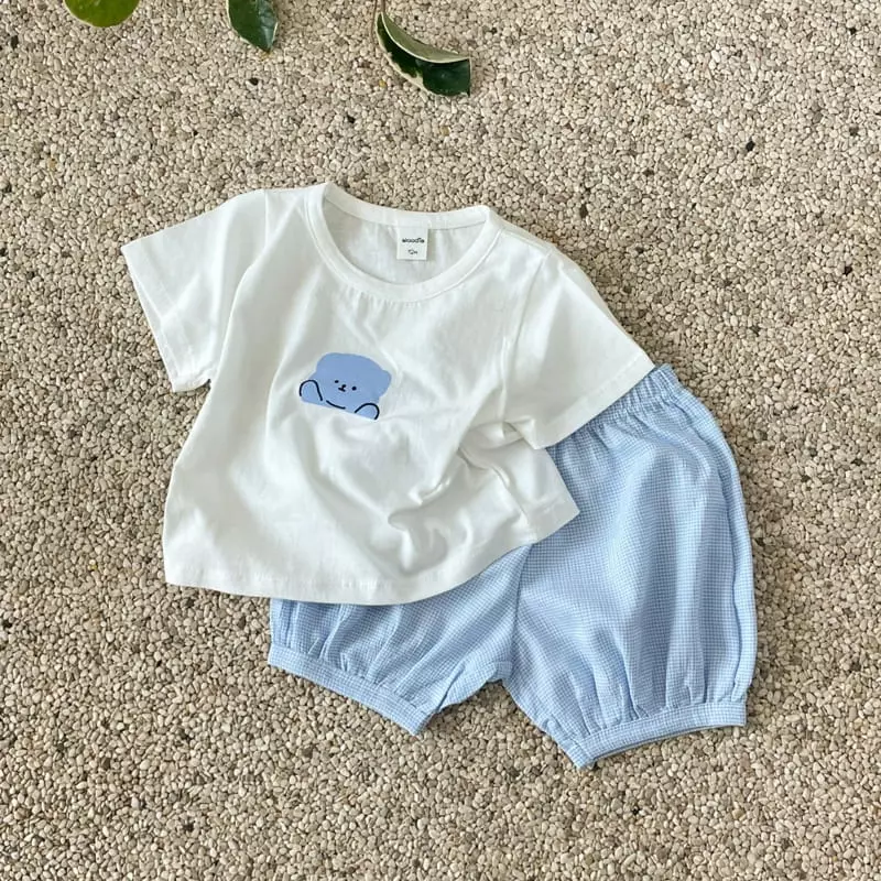 Woodie - Korean Baby Fashion - #babyfever - Bebe Puppy Top Bottom Set - 2