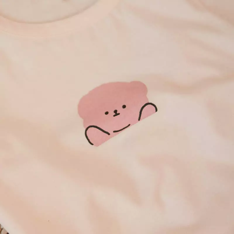 Woodie - Korean Baby Fashion - #babygirlfashion - Bebe Puppy Top Bottom Set - 3