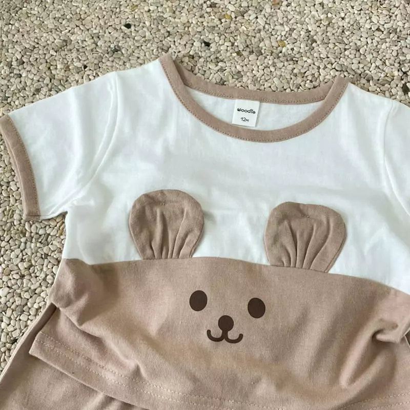 Woodie - Korean Baby Fashion - #babylifestyle - Beba Animal Top Bottom Set - 5